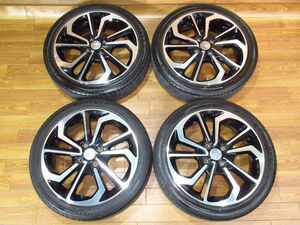 ダイハツLA400KコペンXPLAY純正 4.5J-16 off+45 pcd100/4H ブリヂストン RE050A 165/50R16 タイヤ付き４本