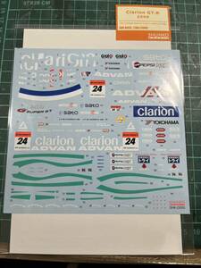 SHUNKO シュンコー デカール Clarion GT-R 2008 (T社 1/24 カルソニックIMPAL GT-Rほか 対応)