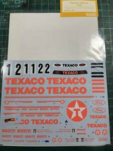 SHUNKO シュンコー デカール Texaco Sierra 1988 (T社 1/24 フォードシエラRS500 Gr.Aほか 対応)