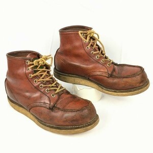 90s半円犬タグ　ビンテージ　RED WING/レッドウィング　ワークブーツ　ショートブーツ　サイズ6.5F/24.5　茶　Vintage boots管No.WA169