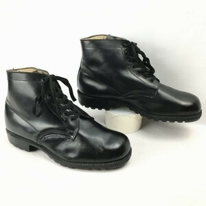 1961年製?ビンテージ　NUVEC　オフィサーブーツ　ショート丈　サービスシューズ　サイズ41　25.5-26.0程度　黒　Vintage boots 管No.WZB203