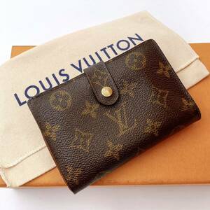 H0432【美品】ルイヴィトンLOUIS VUITTON ヴィエノワ がま口折り財布 モノグラムウォレット メンズ レディース 