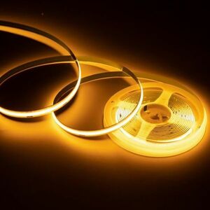  ultrathin 12V COB surface luminescence LED tape lai yellow yellow 5M 480 ream /m 8mm cut color blur none cutting flexible waterproof tube light DD203