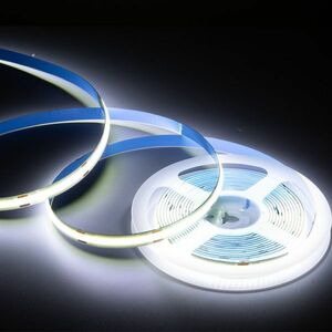 極薄 12V COB 面発光 LED テープライト ホワイト 白 1M 480連/m 8mm カット 色ムラなし 切断 柔軟 防水 チューブライト DD211