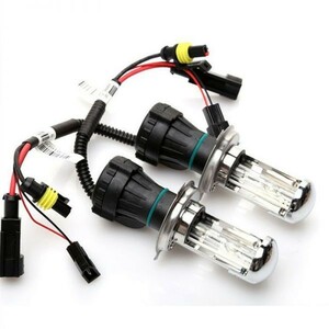 HID ヘッドライト 交換用バルブ H4 Hi/Lo切替式 12V車専用 交換補修 35W/55W 6000K/8000K 2本set