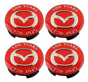 02* Mazda * wheel center cap hub cap wheel cover center cap badge emblem sticker 56mm (100 anniversary )