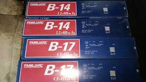 ◆送料無料◆１円スタート◆神戸製鋼 溶接棒◆B-14 3.2㎜ 5㎏×2◆B-17 4㎜　5㎏×2◆