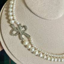 ベビーパール パールネックレス 真珠 真珠ネックレス SIVER ネックレス アクセサリー 淡水 バロックパール_画像3