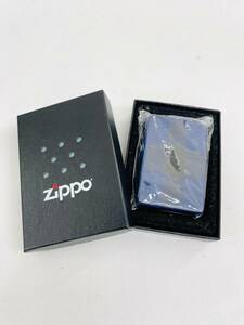 H550*2　未使用　zippo　ジッポー　Denime　ドゥニーム　047　2006年製　ネイビー×ブラック　箱付き　喫煙具　ライター