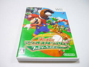 [管00]【送料無料】ゲームソフト Wii スーパーマリオスタジアム ファミリーベースボール 任天堂 Nintendo