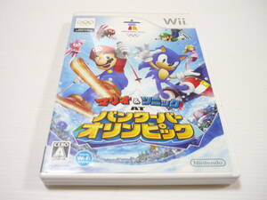 [管00]【送料無料】ゲームソフト Wii マリオ＆ソニックAT バンクーバーオリンピック 任天堂