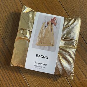 BAGGU STANDARD エコバッグ メタリック　ゴールド　金　バグー　スタンダード　エコバック