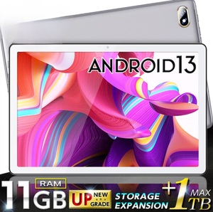 タブレット 10インチ Android13 大型 wi-fiモデル タブレットpc android 11GBRAM アンドロイド