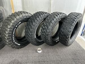 LT225/75R16 110/107Q M+S 4本 BFグッドリッチ BF Goodrich Mud-Terrain T/A KM2 ④【中古/埼玉より発送】