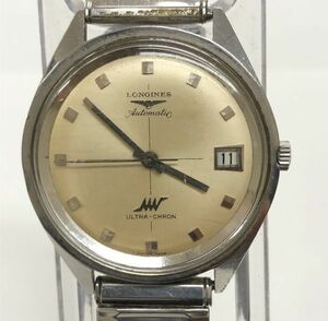 LONGINES ロンジン ULTRA-CHRON ウルトラクロン 腕時計 メンズ AT 自動巻 シルバー文字盤 アンティーク デイト 可動品　194517　