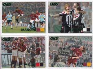 トッティ/インサート4枚☆PANINI/CALCIO CARDS 2005☆ TOTTI，MANCINI、MILAN、SIENEA、E2,3,5,8