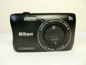 【動作品】Nikon COOLPIX S3700 ニコン クールピクス コンパクトデジタルカメラ ブラック