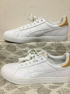 ◆美品 送料込◆24.5 アシックス ASICS スニーカー 白 03◆1215