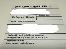 最出品　Apple MacBook Air(M2,2022)[スペースグレイ]2022年モデル/13.6インチ/M2チップ8コアCPU8コアGPU/8GB/SSD256B/新品未開封　_画像4