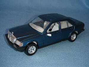 1980年代イタリア・トンカ.ポリスティル1/25メルセデス・ベンツ190EノーマルタイプW201型青メタ・美品/箱付