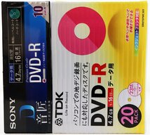 S♪未使用品♪データ用DVD-R 『10DMR47HMSH (10Pack)/ DR47DPWC20T (20Pack)』 SONY/TDK 4.7GB(片面1層) 16倍速対応 ※未開封_画像6