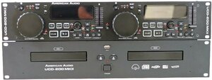 M◇ジャンク品◇デュアルCDプレーヤー UCD-200 MK2 AMERICAN AUDIO/アメリカンオーディオ 19 rack Mount Dual CD/MP3 Player 箱つき