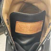 LOUIS VUITTON ルイヴィトン ブーツ ショートブーツ LVロゴ 黒 ブラック サイズ26.0 メンズ_画像8