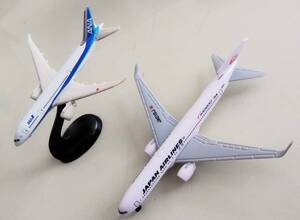 ANA all day empty JAL Japan Air Lines model airplane JA616J figure damage goods lack of equipped 