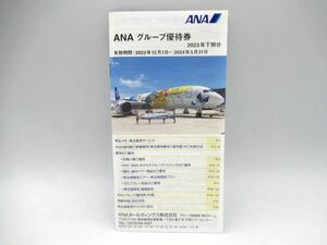 ▲△未使用保管品 株主優待券 ANAグループ優待券 有効期限：2024年5月31日 冊子 2023年下期分 お買物 宿泊優待 レストラン ゴルフ等△▲