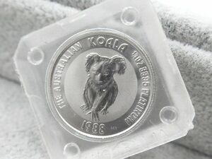 * Australia koala platinum coin original platinum Pt1000 1/4oz 1/4 ounce 1988 year 25 dollar Elizabeth second generation metal coin platinum money *