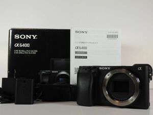 ソニー SONY α6400 4K Mirrorless Camera Black 元箱 [新品同様] #Z198A