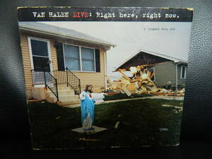 (15)　 VAN HALEN　　　/　LIVE:Right here,right now.　　　 輸入盤　 2枚組　 ジャケ傷み、経年の汚れあり
