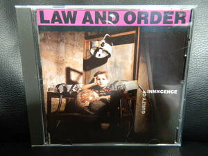 (1)　 LAW AND ORDER　　/　 GUILTY OF INNCENCE　　　 輸入盤　 　 ジャケ、経年の汚れあり 発送は1/5からです。