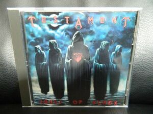 (1)　 TESTAMENT　 / 　SOULS OF BLACK 　　日本盤　　　ジャケ、日本語解説 経年の汚れあり　