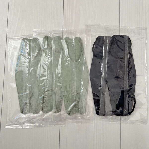 JN 95 マスク 5枚 個包装 新品 大人用 グリーン+ネイビー
