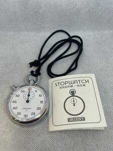 【B-12154】ORIENT オリエント　STOPWATCH　ストップウォッチ　手巻き　稼働品　HY　921101-10　