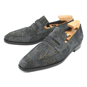  Berluti beautiful goods super rare Anne ti men's Loafer suede whole surface sklitokali graph . men's shoes BERLUTI ANDY