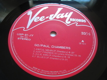 ★☆PAUL CHAMBERS♪GO★Wynton Kelly/Freddie Hubbard/Jimmy Cobb/etc★Vee Jay テイチク UXP-81-JY★LP☆★_画像4