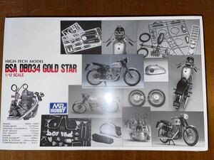 500円スタート！絶版品　未使用未組み立て品　GSIクレオス 1/12 HIGH-TECH MODEL BSA DBD34 GOLD STAR 