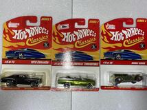 500円スタート！未使用品 1/64 Hot Wheels 2004〜6 classics series1、2、3 #8 #1 #15 ミニカー3台まとめ売り_画像1