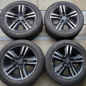 iceGUARD 215/55R17・8分山程度オデッセイ純正アルミ付き4本セット