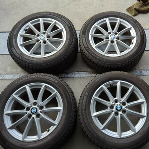 MICHELINXICE 225/55R17・8分山程度BMWX1純正アルミ付き4本セット2021年製