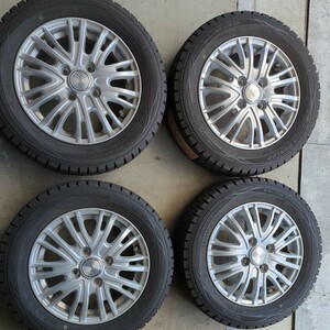 軽用WINTERMAXX155/65R13 アルミ付き8分山程度4本セット