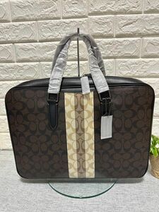 新品COACHブリーフケース☆A4対応☆Graham ユニセックスC9826