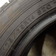 冬4本SET 会社宛 送料無料 175/65R14 82Q ダンロップ WINTER MAXX WM03 2022年製 bB ヴィッツ フィット デミオ カローラ スペイド NO,E7345_画像6