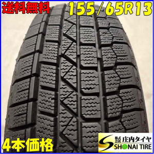 冬4本SET 会社宛 送料無料 155/65R13 73Q KENDA ICETEC NEO KR36 2021年製 ムーヴ ミラ アルト ラパン ワゴンR ライフ ゼスト 軽 NO,E7012