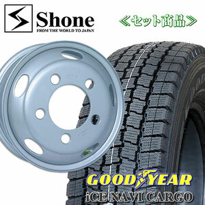 在庫要確認 キャンター用 グッドイヤー ICE NAVI CARGO 205/70R16 111/109 LT 鉄ホイール付 16×5.5 +115 1本価格 冬 NO,GY058SH300-1