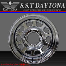 新品 4本価格 会社宛 送料無料 16×8J 6穴 139.7mm ET±0 SHONE SST DAYTONA デイトナクロームメッキ ランクル80 4×4車各種 特価 NO,SH196_画像2