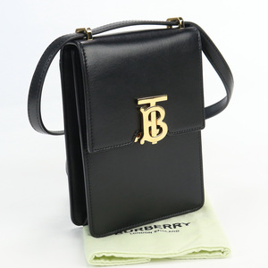 中古美品バーバリーBURBERRY TB ロビンバッグ ショルダー ブランド レザー 8030348 ランク：S us-1 レディース