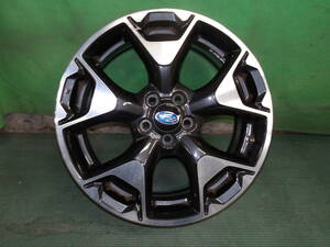 ☆ホイール　SUBARU　ENKEI　17×7J　+55　PCD100　5H　ポリッシュ/ブラック　17インチ　1本　XV　☆